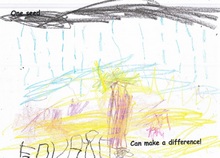 Kid’s Art of One Seed