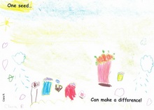 Kid’s Art of One Seed