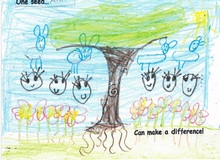 Kid’s Art of One Seed