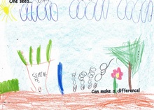 Kid’s Art of One Seed