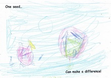 Kid’s Art of One Seed